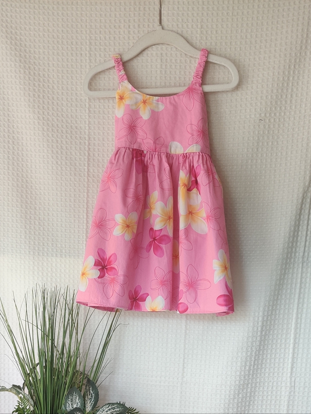 Pacific Legend Apparel  Girls Pink Tropical Floral Summer Dress Size 3-4